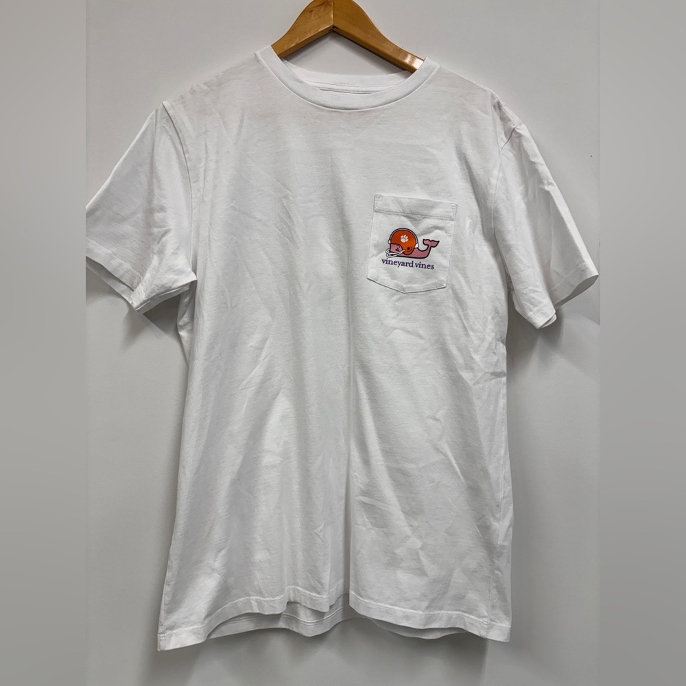 NWOT Vineyard Vines White Clemson Unisex T-Shirt